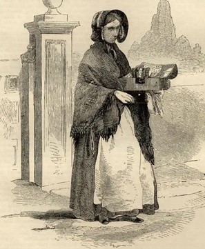 A A 19th century street-seller