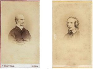 The Rev. George Cartwright & Mrs Anna Maria Cartwright of Brislington. (Copyright Gary Hynard) 